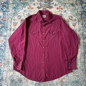 Vintage Ely Cattleman Striped Pearl Snap Western Shirt Size XL